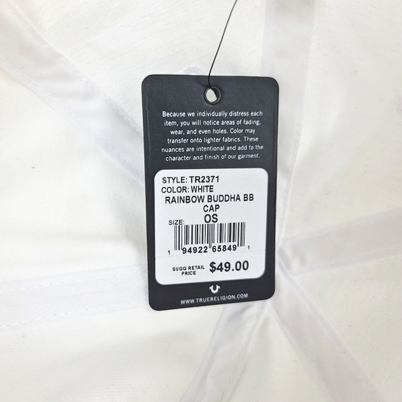 True Religion OS Rainbow Laughing Buddha Baseball Hat - Picture 5 of 5